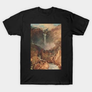 The Reichenbach falls by J M W Turner T-Shirt